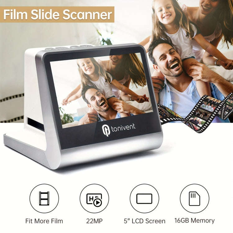 Tonivent TON170 14 Mega Pixels 5 inch HD Screen Film Scanner(UK Plug)