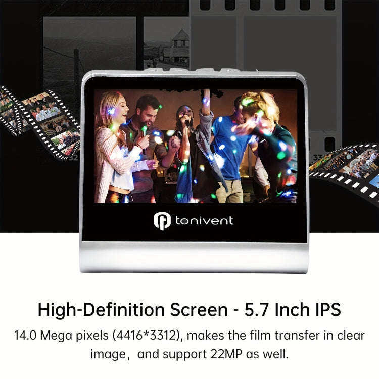 Tonivent TON170 14 Mega Pixels 5 inch HD Screen Film Scanner(UK Plug)