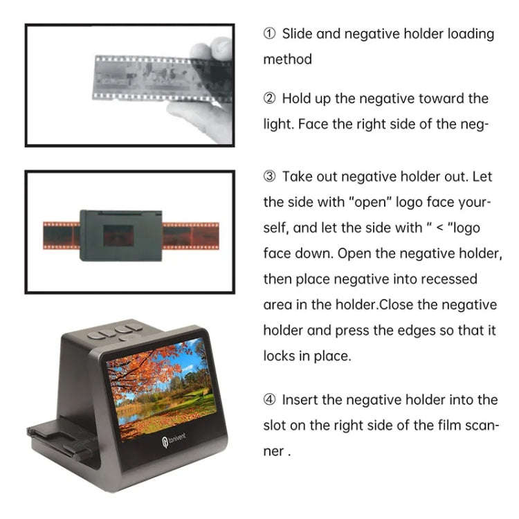 Tonivent TON171 22 Mega Pixels 5 inch HD Screen Film Scanner(UK Plug)