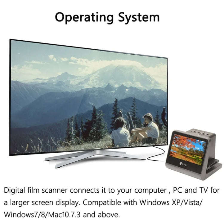 Tonivent TON171 22 Mega Pixels 5 inch HD Screen Film Scanner(UK Plug)