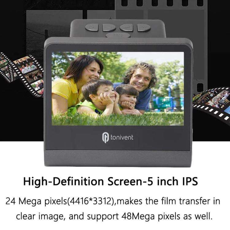 Tonivent TON171 22 Mega Pixels 5 inch HD Screen Film Scanner(UK Plug)