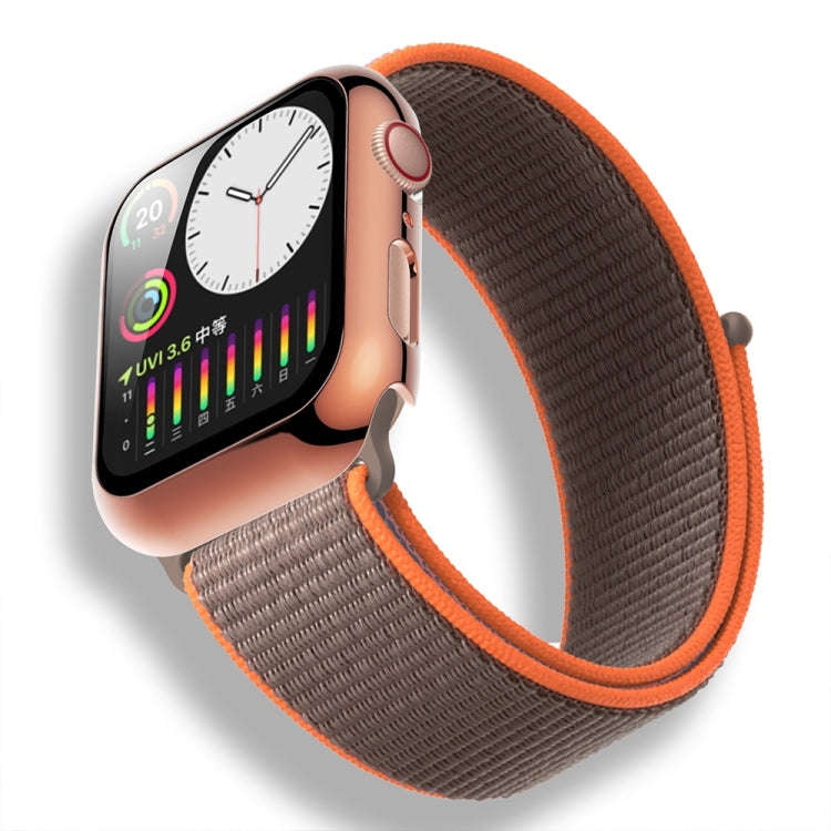 For Apple Watch Series 5 & 4 44mm Electroplated PC Case + Tempered Film Integrated Protective Cov...