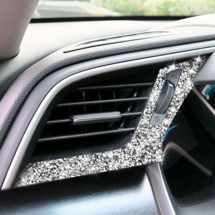 For Honda Civic 2016-2019 Car Left and Right Air Outlets Diamond Decorative Sticker, Right-hand D...