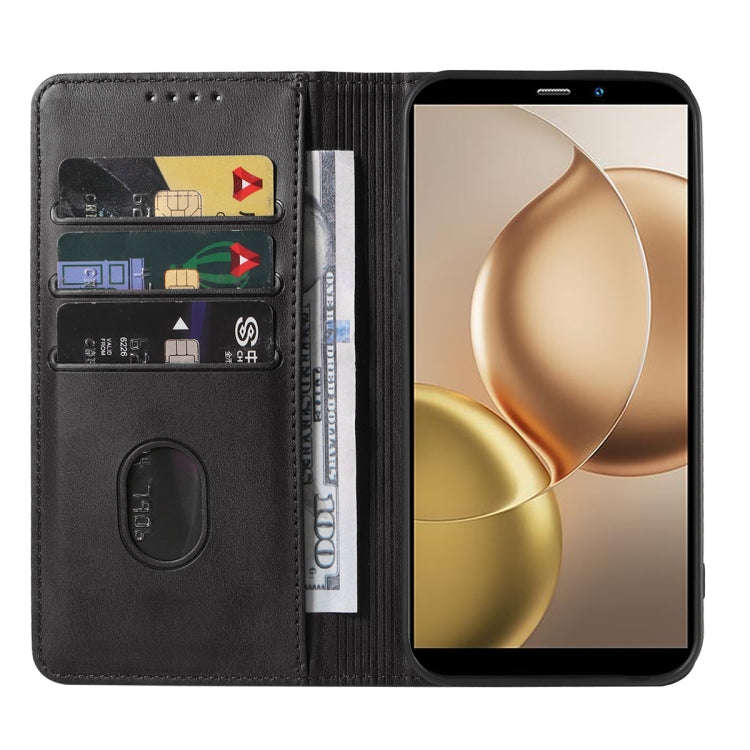 For OUKITEL WP32 Magnetic Closure Leather Phone Case(Black)