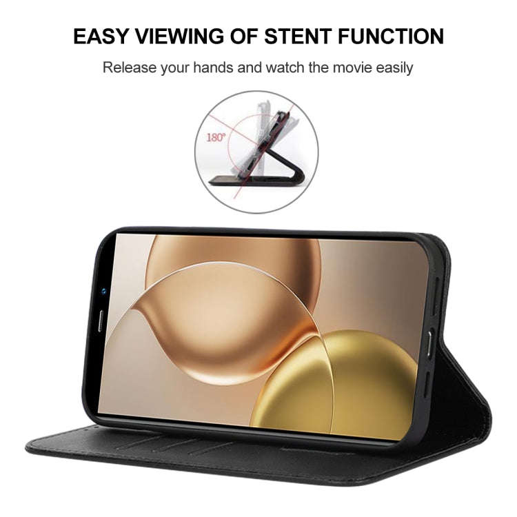 For OUKITEL WP32 Magnetic Closure Leather Phone Case(Black)