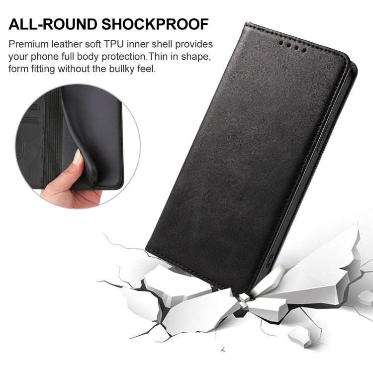 For OUKITEL WP32 Magnetic Closure Leather Phone Case(Black)