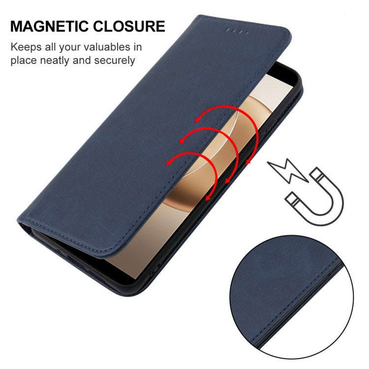 For OUKITEL WP32 Magnetic Closure Leather Phone Case(Blue)