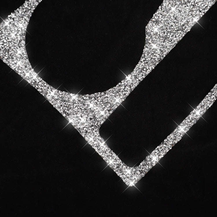 For Audi A5 / A4 / B8 / Q5 Car Water Cup Holder Diamond Decoration Sticker, Left and Right Drive