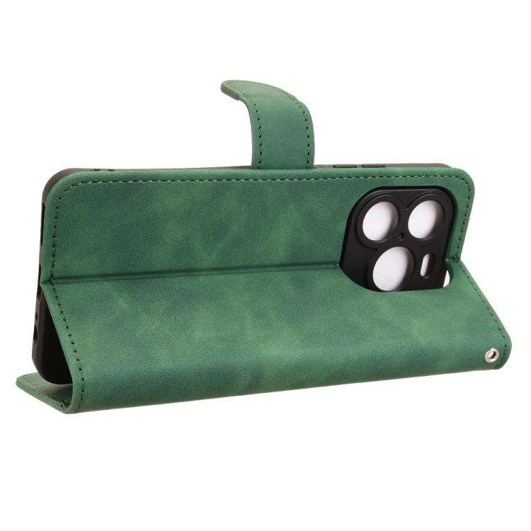 For Oukitel C65 / C65 Pro Skin Feel Magnetic Flip Leather Phone Case(Green)
