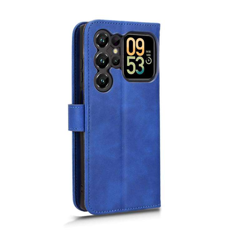 For Oukitel C62 / C62 Pro Skin Feel Magnetic Flip Leather Phone Case(Blue)