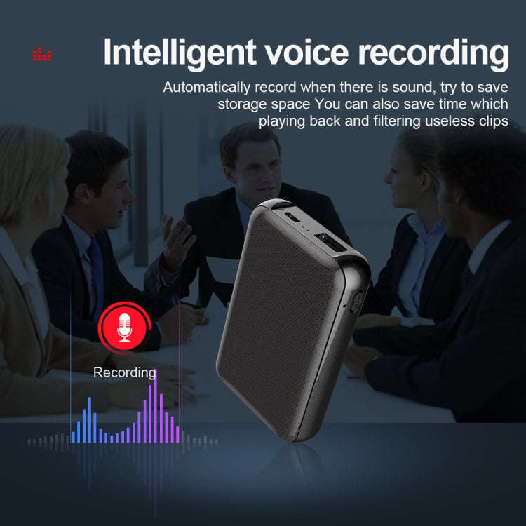 JNN Q75 Magnetic Smart Voice Recorder, Memory:8GB(Black)