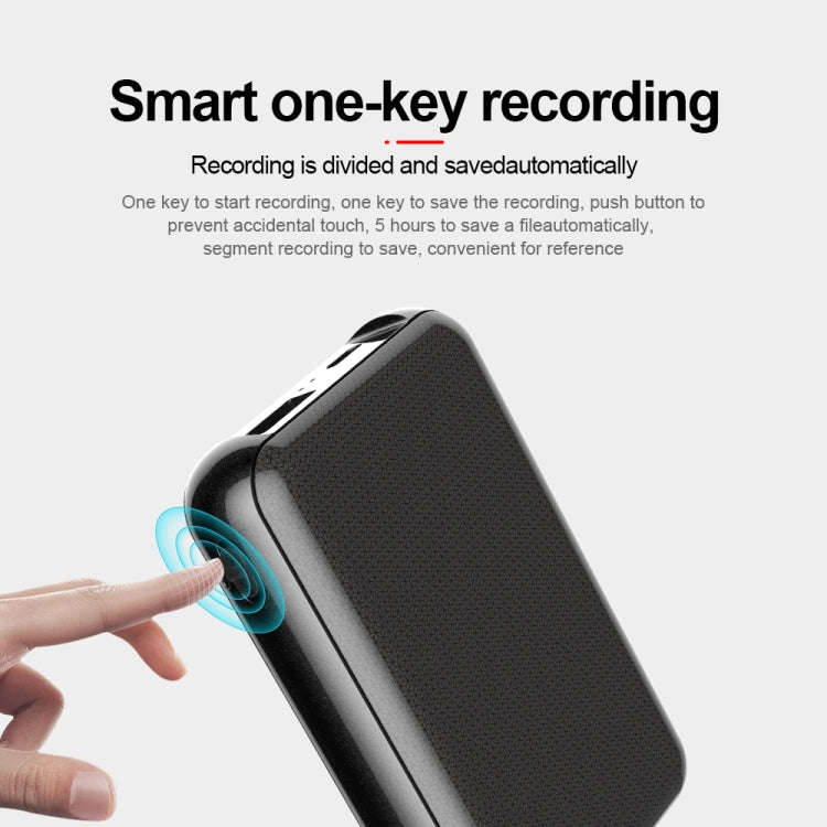 JNN Q75 Magnetic Smart Voice Recorder, Memory:64GB(Black)