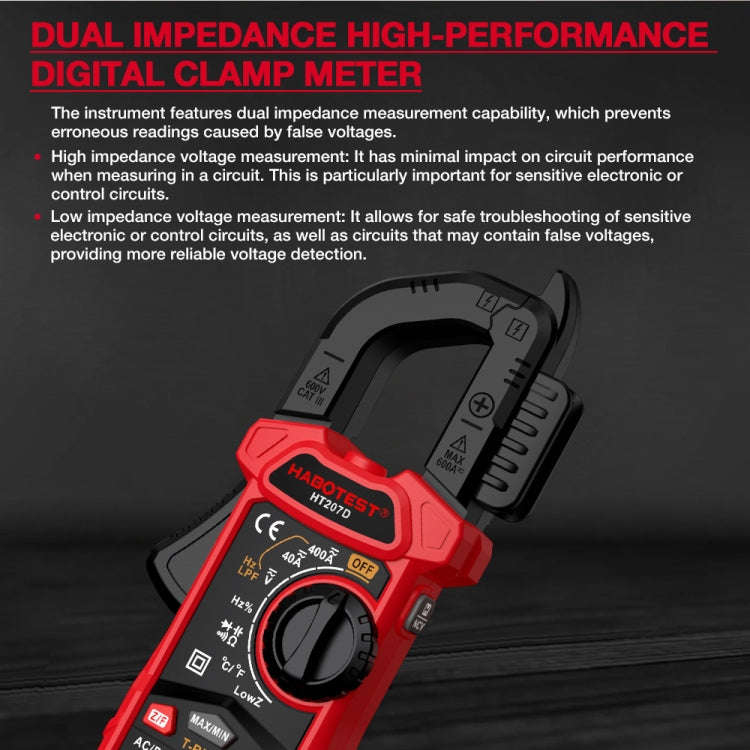 HABOTEST HT207B Multifunctional Digital Clamp Multimeter
