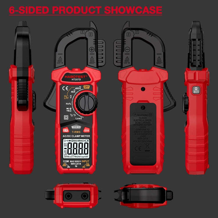 HABOTEST HT207D Multifunctional Digital Clamp Multimeter