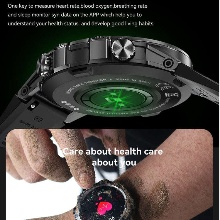 K52 1.39inch BT5.0 Smart Watch Support Heart Rate/ Sleep Detection(Black)