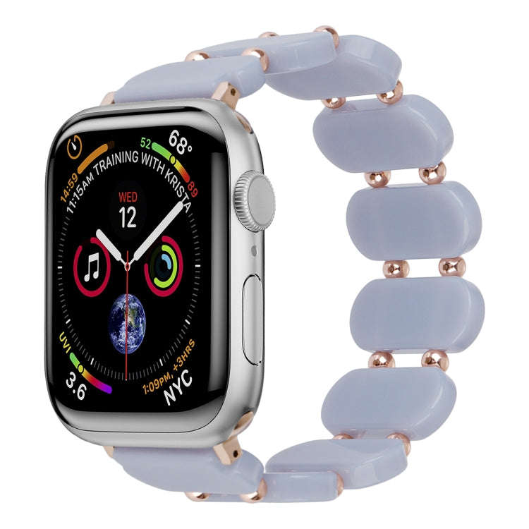 For Apple Watch Series 7 45mm Stretch Resin Watch Band(Blue Ocean)
