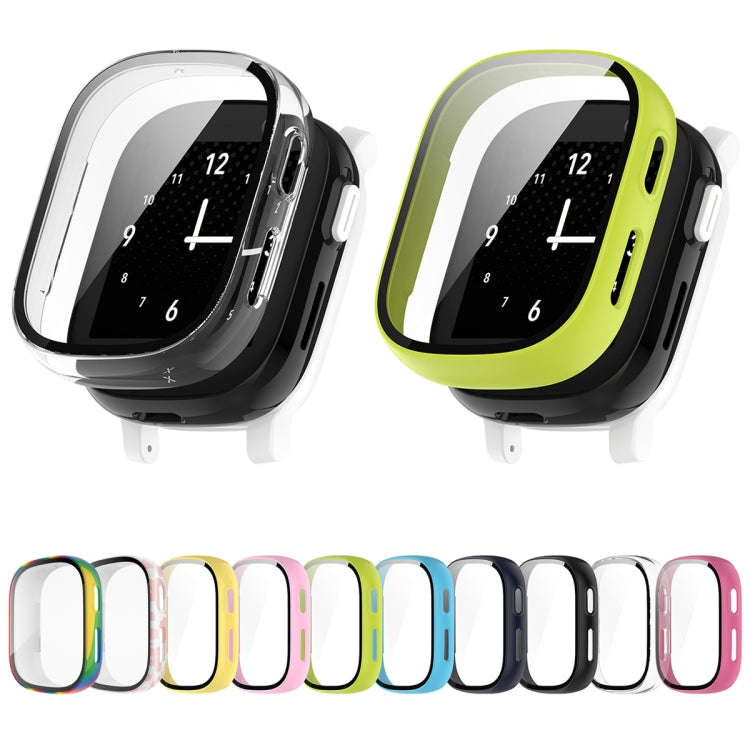 For Xplora X6 Children PC + Tempered Film Integrated Watch Protective Case(Pink)