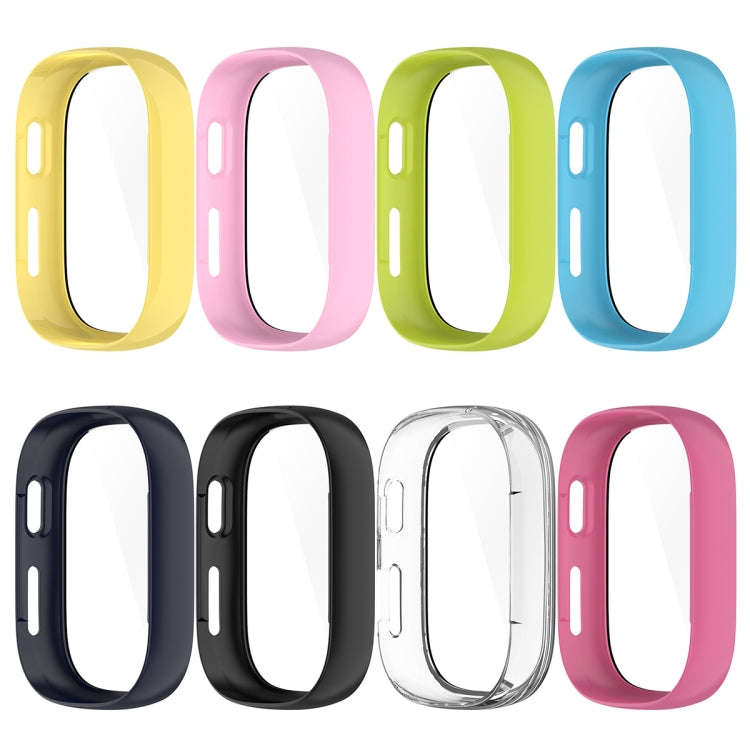 For Xplora X6 Children PC + Tempered Film Integrated Watch Protective Case(Yellow)