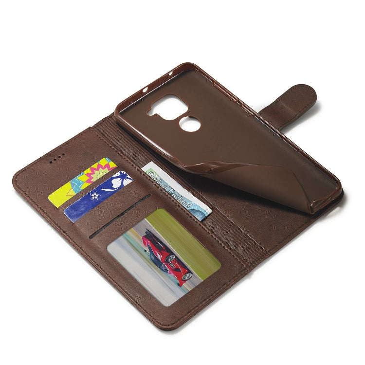 For Xiaomi Redmi Note 9 LC.IMEEKE Calf Texture Horizontal Flip Leather Case, with Holder & Card S...