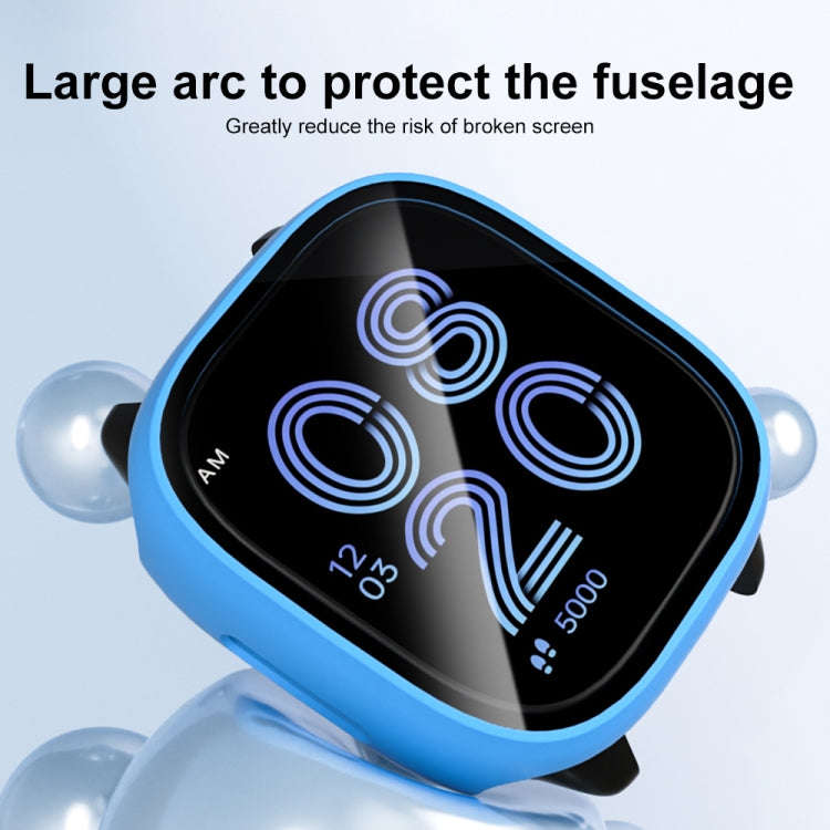 For Verizon Gizmo Watch 3 PC + Tempered Film Integrated Watch Protective Case(Light Green)