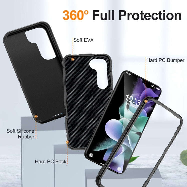 For Samsung Galaxy S24 5G / S25 5G Life Waterproof Rugged Phone Case(Black)