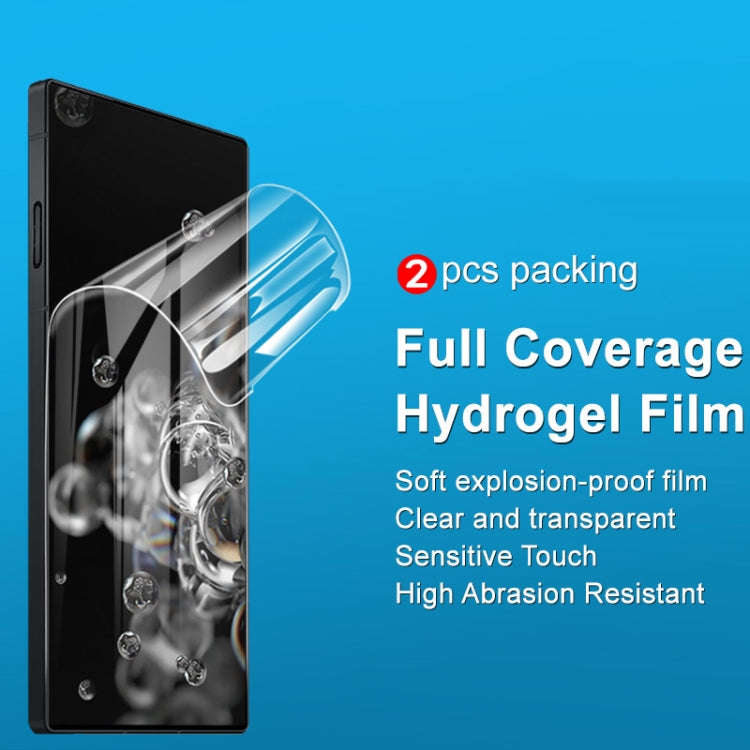 For ZTE nubia Red Magic 9 Pro+ 5G 2pcs imak Curved Full Screen Hydrogel Film Protector