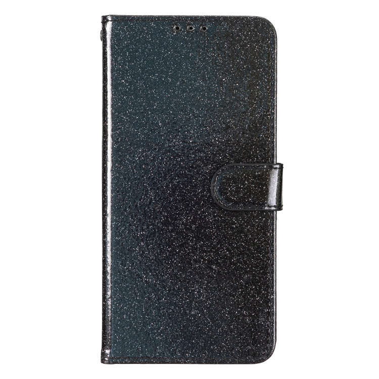 For Blackview A53 Pro Glitter Powder Flip Leather Phone Case(Black)
