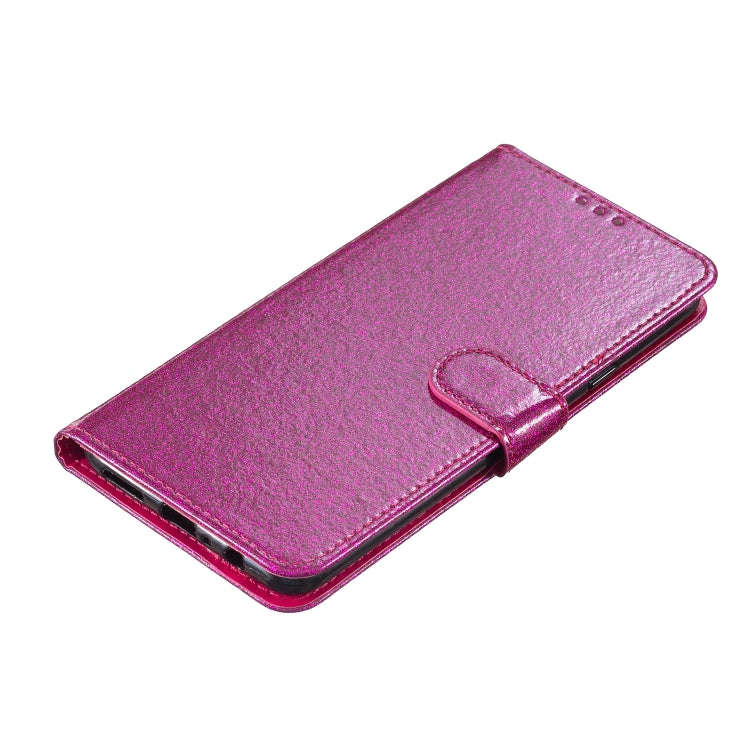 For Blackview A53 Pro Glitter Powder Flip Leather Phone Case(Rose Red)