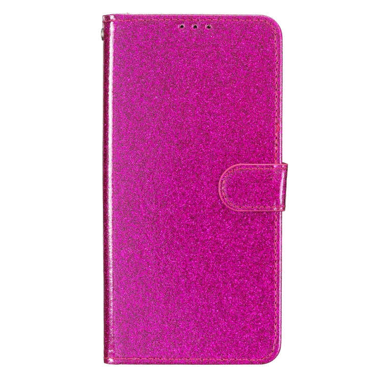 For Blackview A55 Pro Glitter Powder Flip Leather Phone Case(Rose Red)