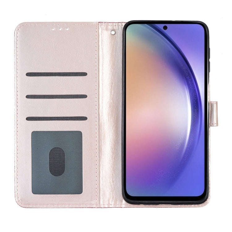For Blackview A55 Pro Glitter Powder Flip Leather Phone Case(Rose Gold)
