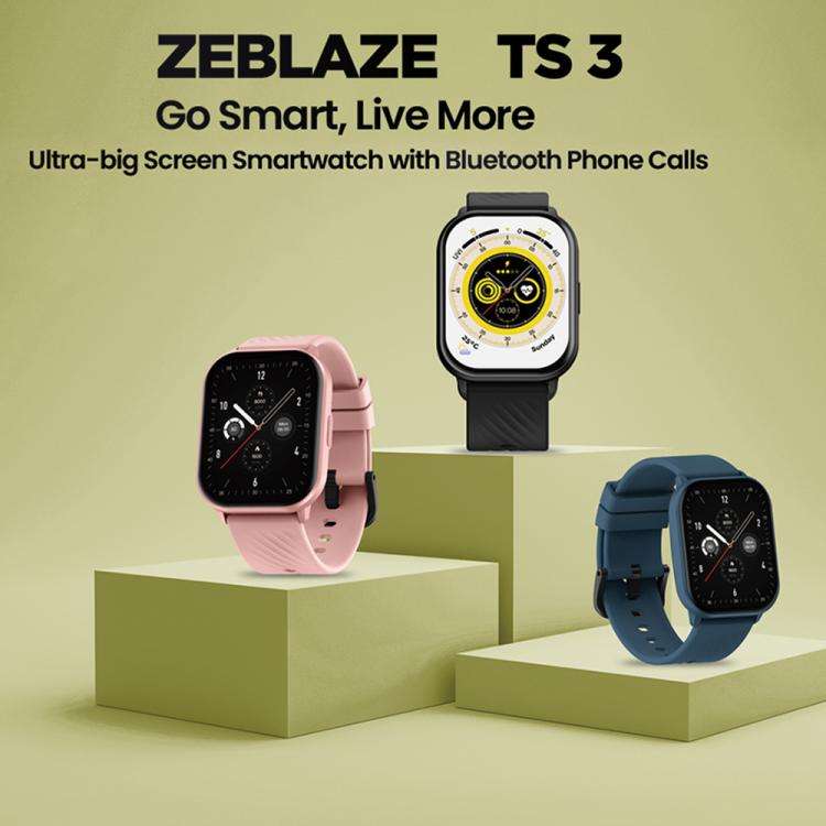 Zeblaze TS 3 2.03 inch IP68 Waterproof Smart Bluetooth Call Watch(Pink)