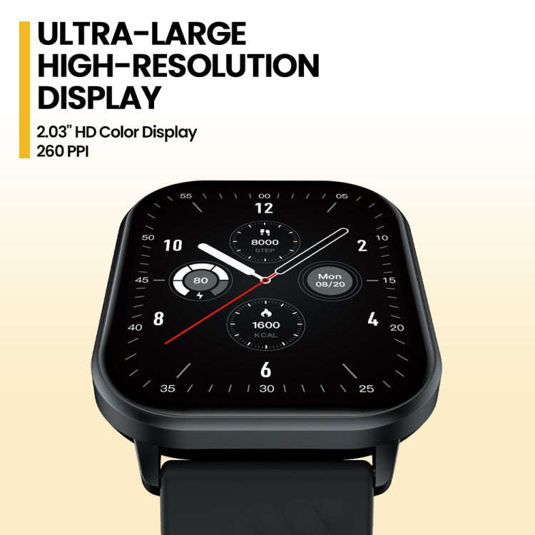 Zeblaze TS 3 2.03 inch IP68 Waterproof Smart Bluetooth Call Watch(Black)