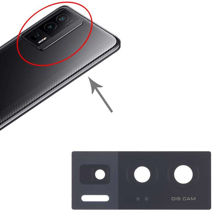 For Xiaomi Poco F5 Pro 10pcs Back Camera Lens