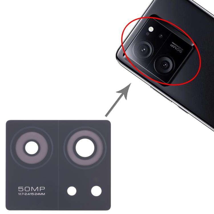 For Xiaomi Redmi K60 Ultra 10pcs Back Camera Lens