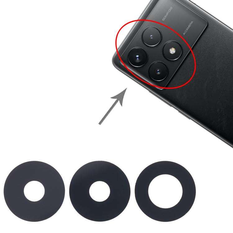 For Xiaomi Redmi K70 10pcs Back Camera Lens