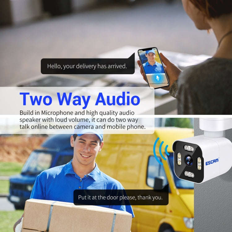 ESCAM PT303 3MP HD Motion Detection APP Control Pan & Tilt WiFi IP Camera(EU Plug)