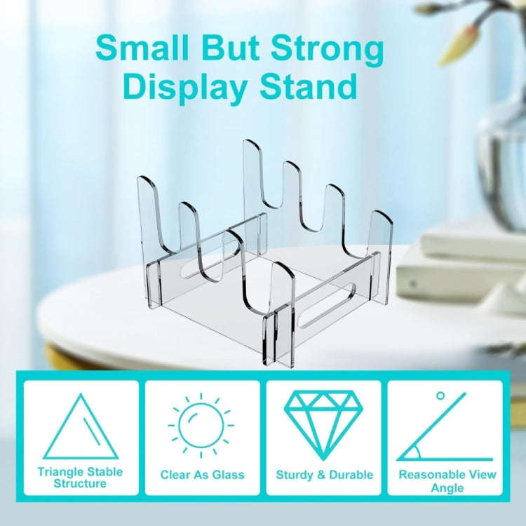 Acrylic Removable Plate Storage Rack Multi-layer Dish Drainer, Size:16.5 x 15.3 x 11.5cm