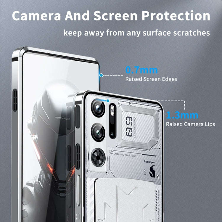For ZTE nubia Red Magic 9S Pro Metal Cooling Phone Case(Silver)