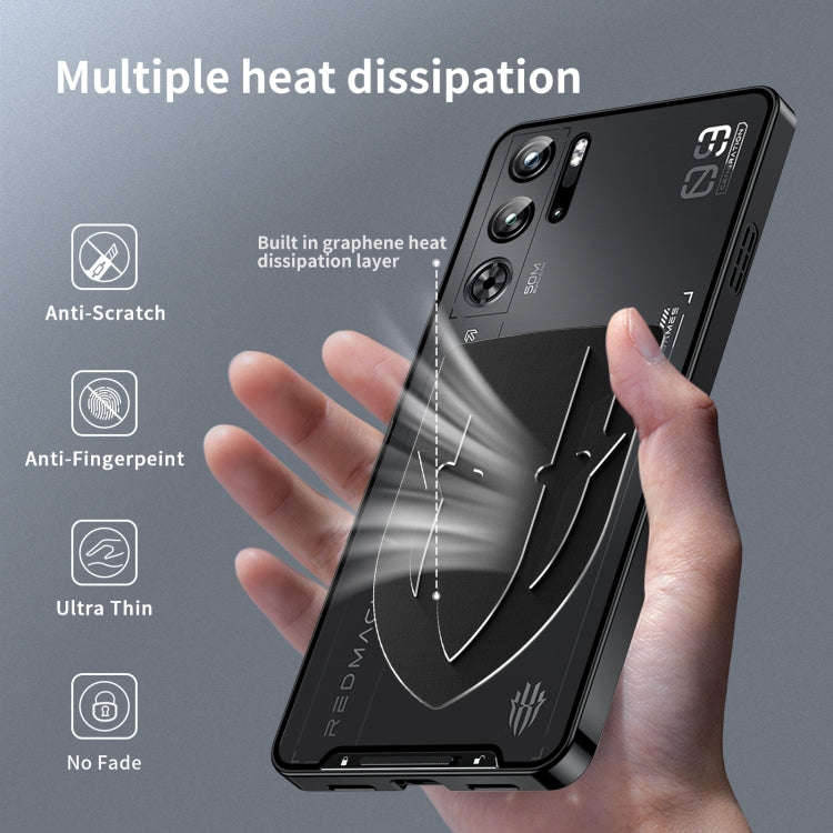 For ZTE nubia Red Magic 10 Pro / 10 Pro+ Metal Cooling Phone Case(Black)