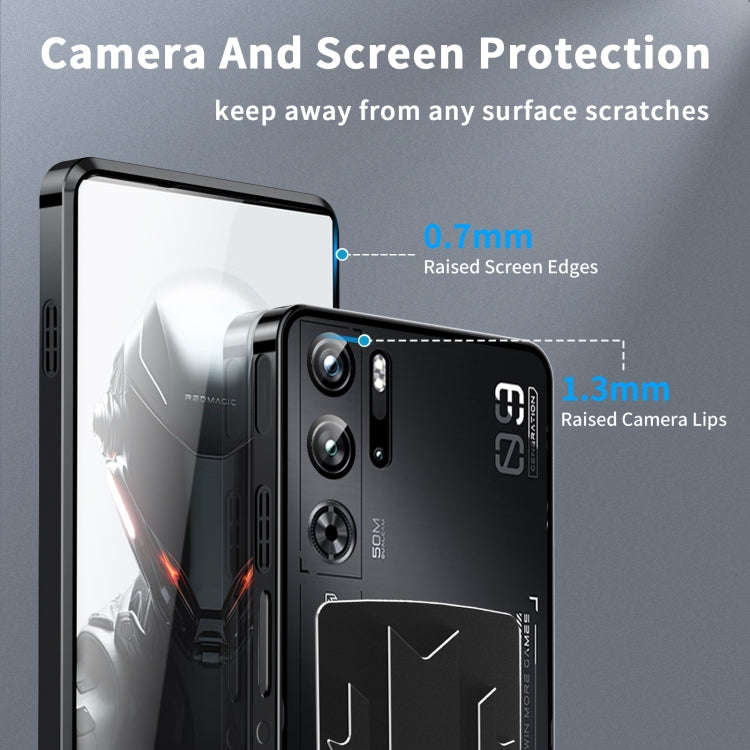 For ZTE nubia Red Magic 10 Pro / 10 Pro+ Metal Cooling Phone Case(Black)