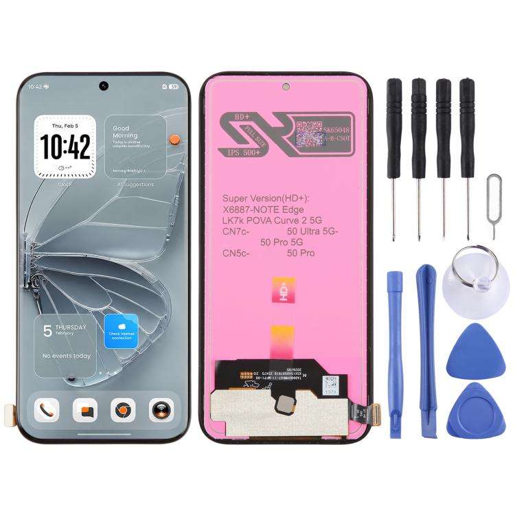 For Tecno Pova Curve 2 5G LK7K OEM LCD Screen with Digitizer Full Assembly