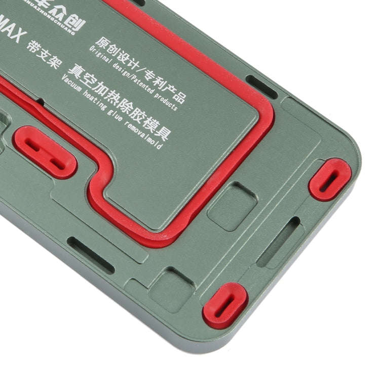 For iPhone 12 Pro Max LCD Screen Frame Vacuum Heating Glue Removal Mold with Holder