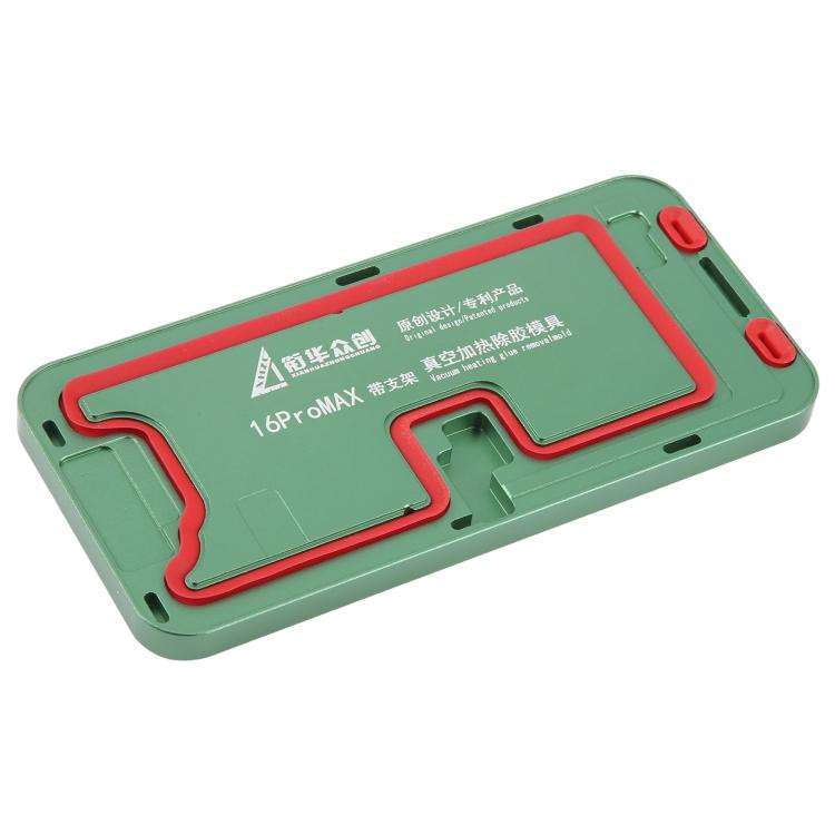For iPhone 16 Pro Max LCD Screen Frame Vacuum Heating Glue Removal Mold with Holder
