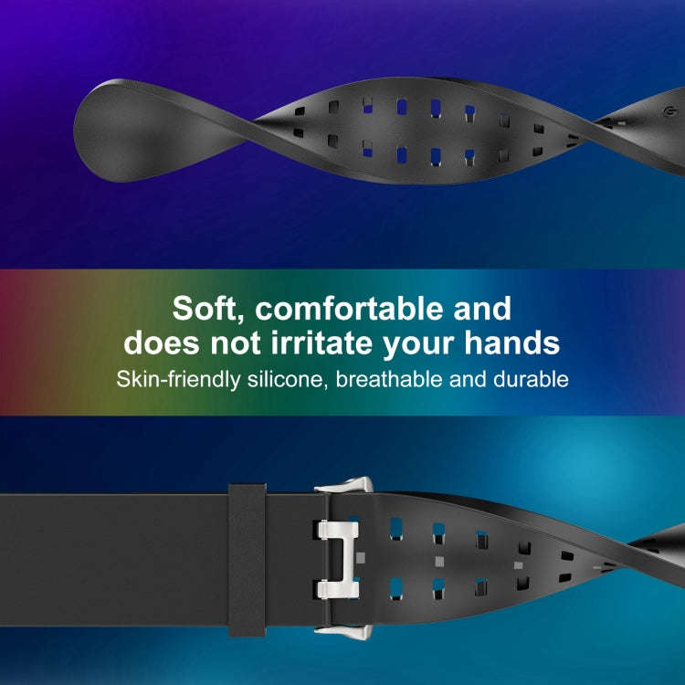 For Apple Watch 38mm Luminous Colorful Light Silicone Watch Band(Blue)
