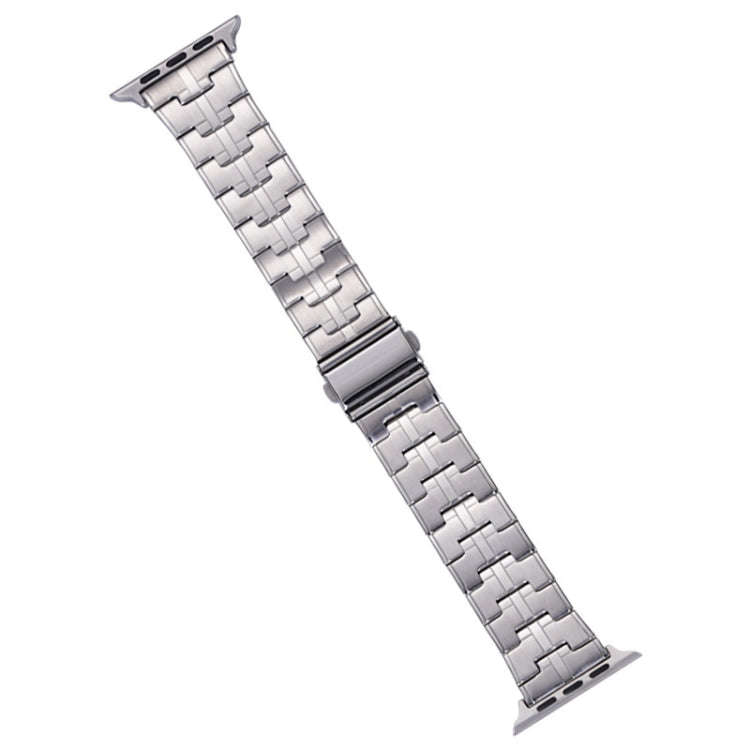 For Apple Watch Series 3 38mm Stainless Steel Watch Band(Silver)