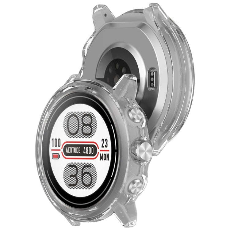 For Coros Apex 2 Half Coverage Hollow PC Watch Protective Case(Transparent)