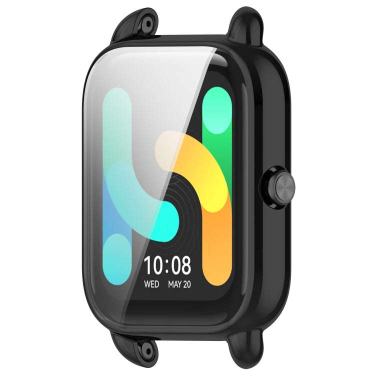 For Xiaomi HayLou RS4 Plus LS11 / LS12 Full Coverage TPU Electroplated Watch Protective Case(Black)