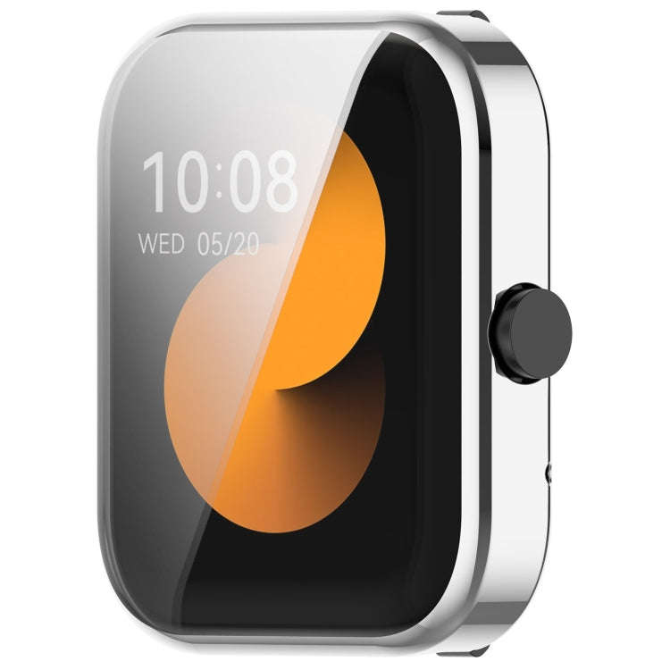 For Xiaomi HayLou GST / GST Lite Full Coverage TPU Electroplated Watch Protective Case(Silver)