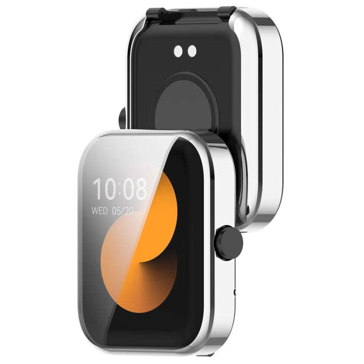 For Xiaomi HayLou GST / GST Lite Full Coverage TPU Electroplated Watch Protective Case(Silver)