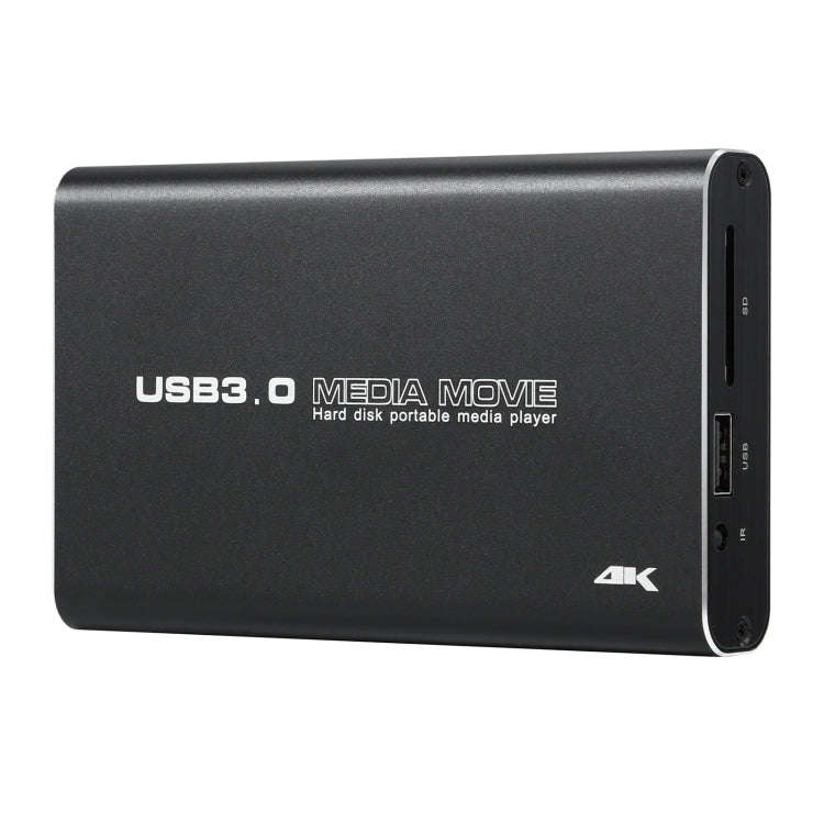MP2506P 4K 30Hz HD Media Player, Support Auto Loop Play Videos & Photos & Music(UK Plug)